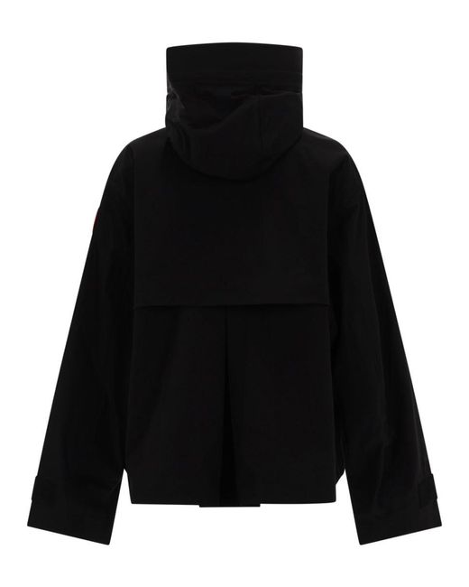 Canada Goose Black Solid Hood Jacket