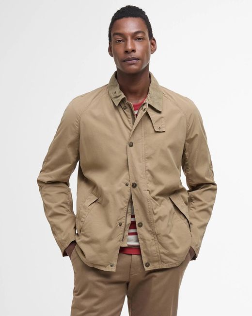 Barbour Natural Giacca Casual Tracker Washed Stone