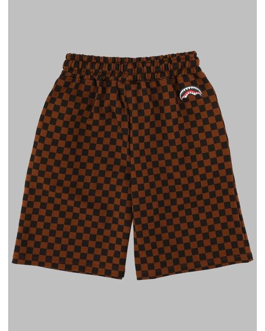 Sprayground Brown Dynamic Adventure Mini Shorts For Kids