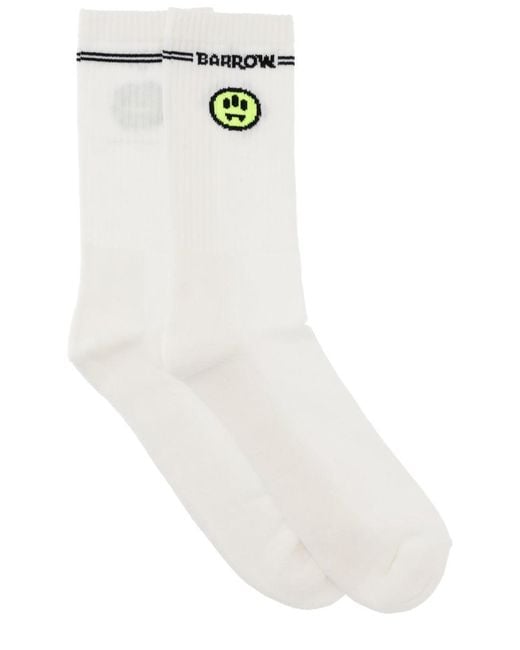 Barrow White Socks With Logo