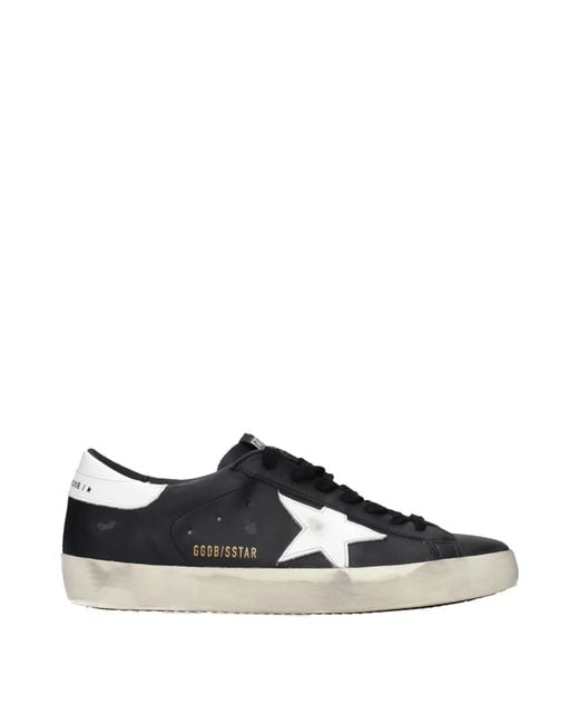 Golden Goose Deluxe Brand Black Superstar Sneakers Leather