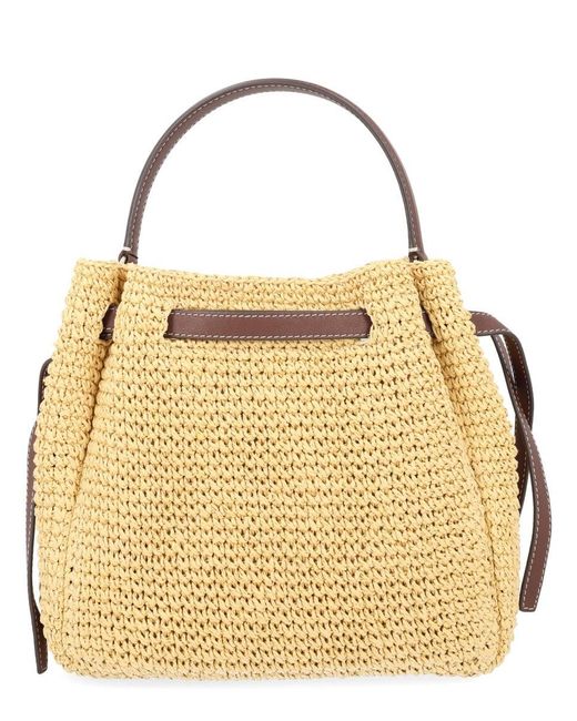 Tory Burch Metallic Borsa "Romy" A Secchiello