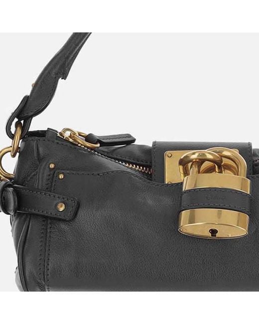 Chloé Black Leather Shoulder Bag Paddington