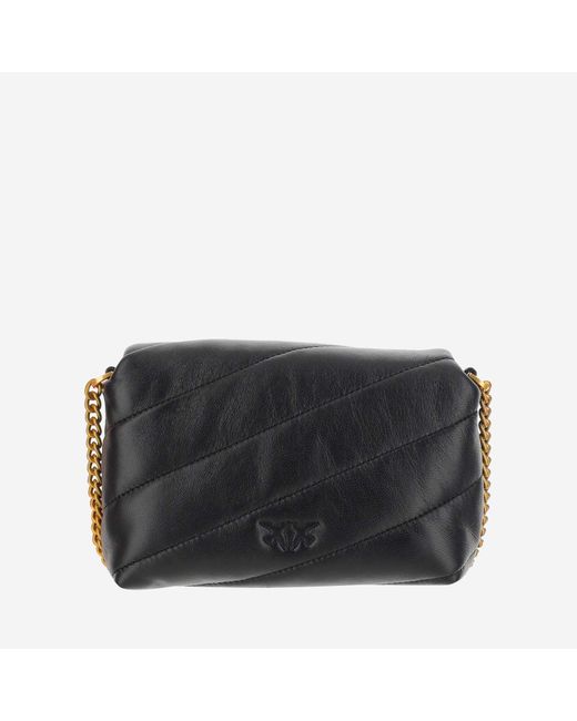 Pinko Black Love Baby Puff Shoulder Bag
