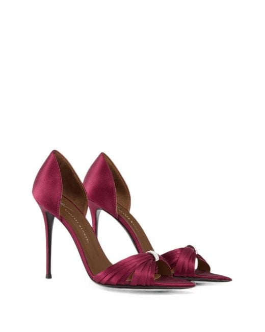 Giuseppe Zanotti Red Lienn Leather Pumps
