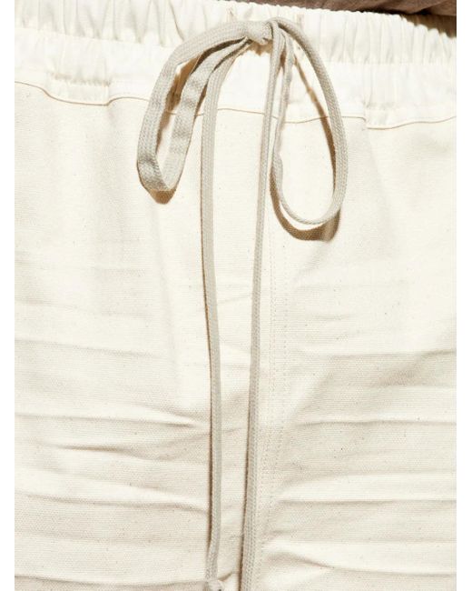 Rick Owens Shorts Met Spleten in het Natural voor heren
