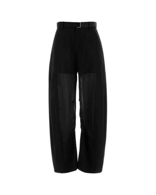 Sacai Black Wool Pant