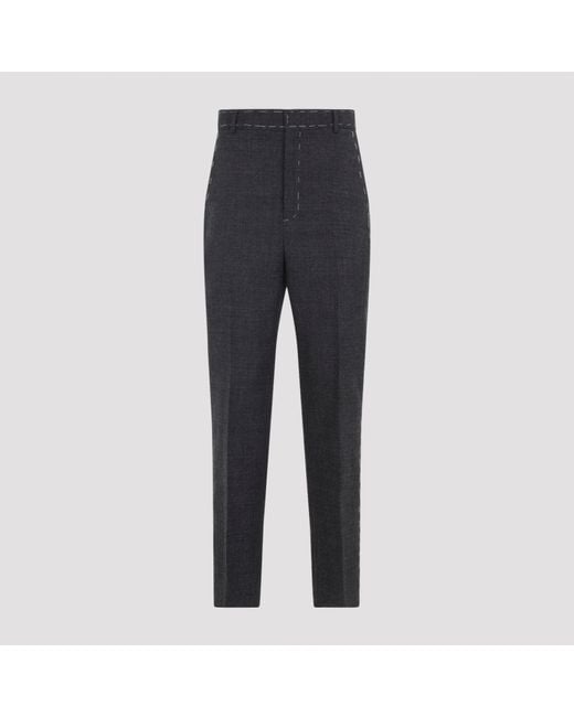 Moschino Blue Wool Pants For