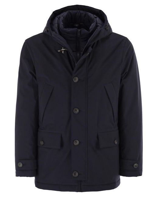 Fay Blue Short Parka for men