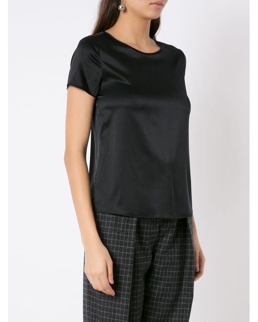 Blouse En Soie Emporio Armani en coloris Black