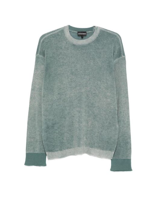 Emporio Armani Green Sweaters Clear