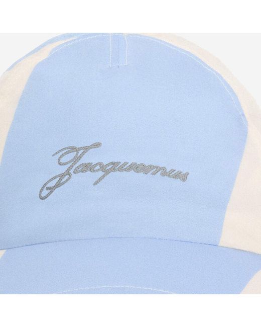 Jacquemus Blue Baseballkappe mit Logo