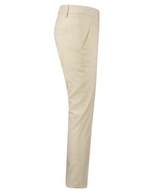 Dondup Natural Perfect Wool Slim Fit Trousers