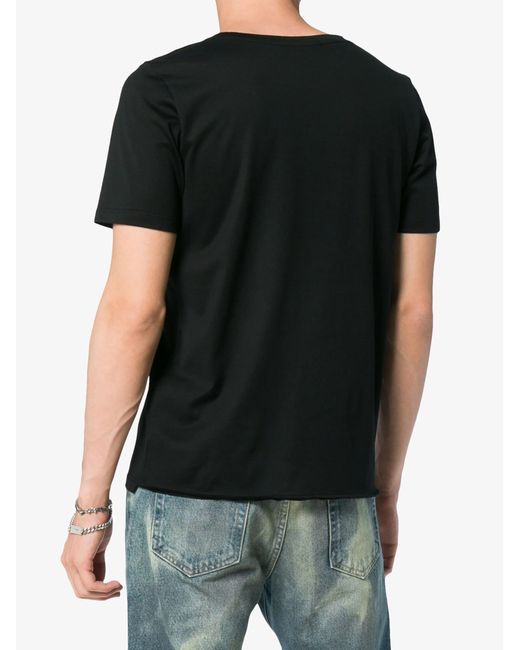 Saint Laurent Black Crew Neck T Shirt for men
