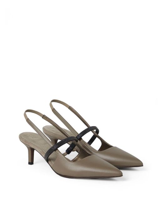 Brunello Cucinelli Metallic Pumps