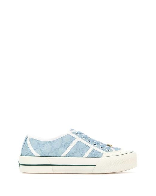 Gucci Blue Light Lace Sneakers