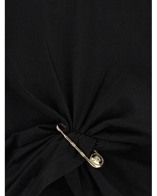 Versace Black 'Barocco' Double Layer T-Shirt