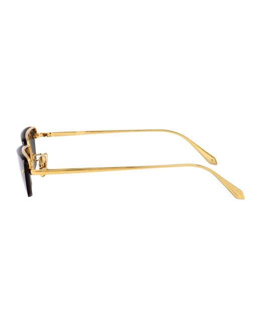 Linda Farrow Blue Sunglasses