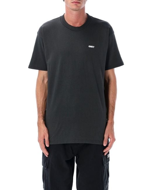 Obey Black T Shirts And Polos