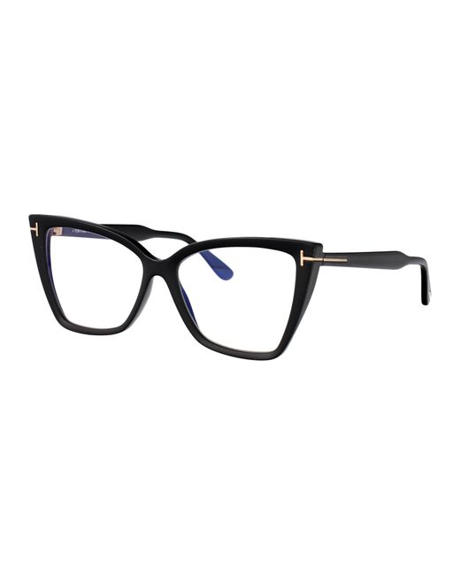Tom Ford Black Cat Eye Optical Ft5844 B 005