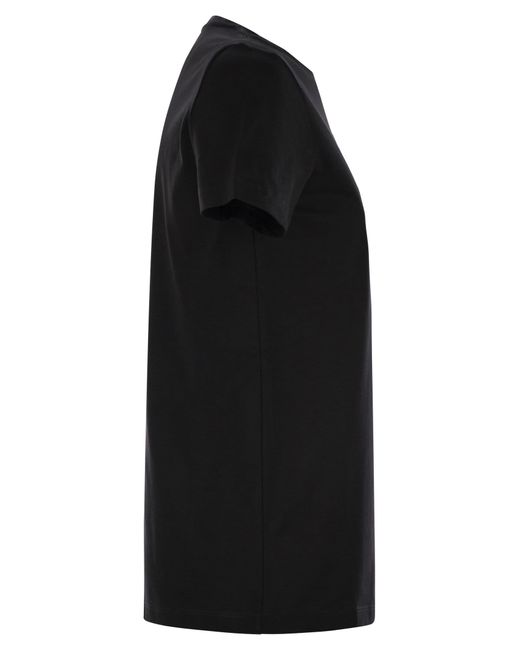 Max Mara Black Giovane besque T -Shirt in Baumwolle
