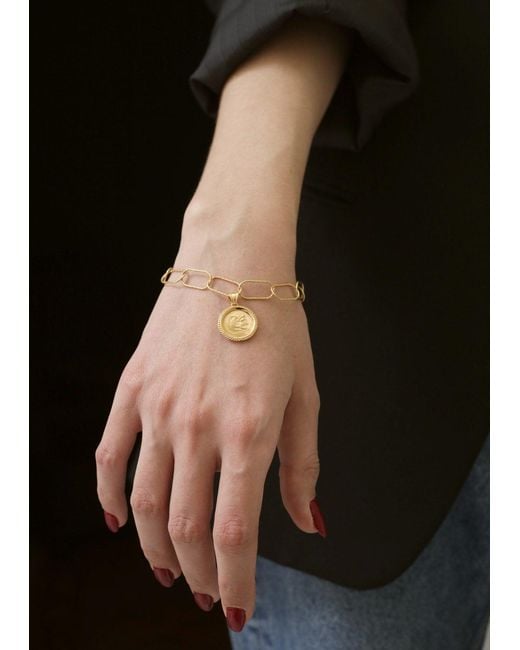 Hermina Athens Metallic Hercules Statement Bracelet