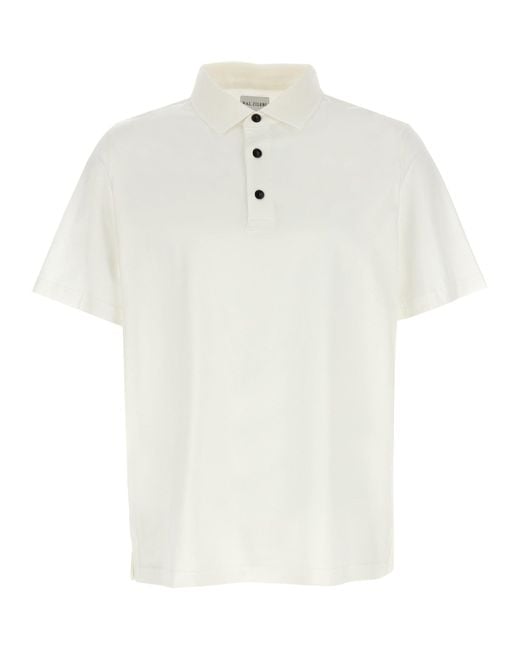 Pal Zileri White Baumwoll -Polo -Hemd