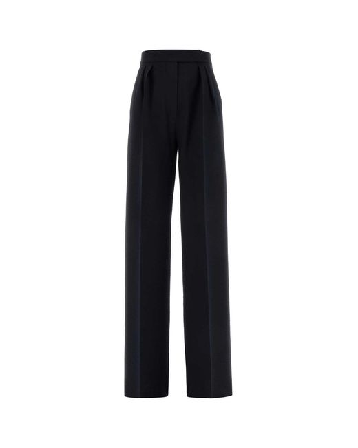 Max Mara Black Wool Blend Secolo Pant