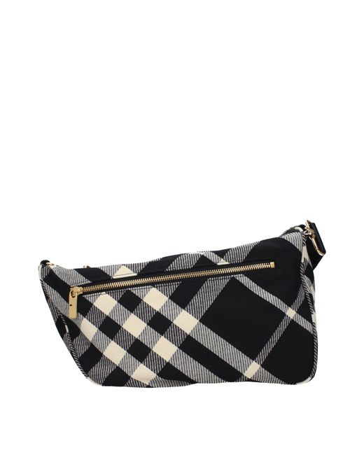 Burberry Black Umhängetaschen Schild Frau Stoff schwarz schwarz