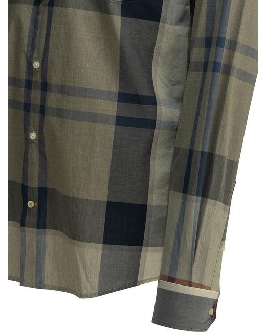 Barbour Green "Harris" Casual Shirt for men