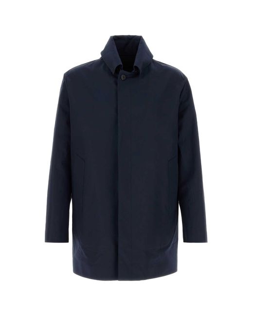Prada Blue Regular Overcoat for men