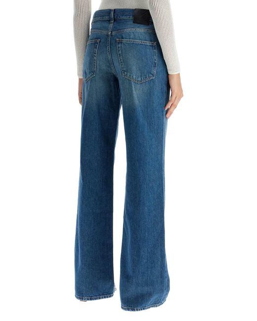 Off-White c/o Virgil Abloh Blue Wide Leg Jeans