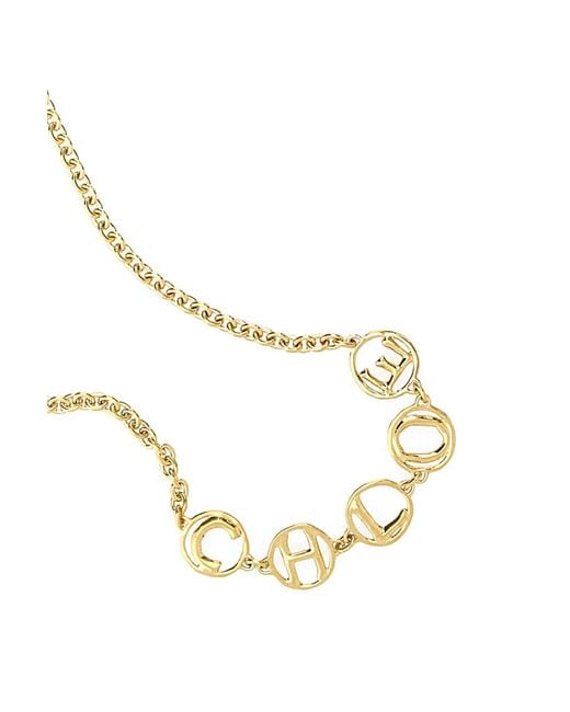 Chloé Metallic Metal Script Chocker