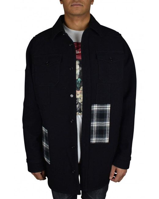 Off-White c/o Virgil Abloh Geruit Overhemd in het Blue voor heren