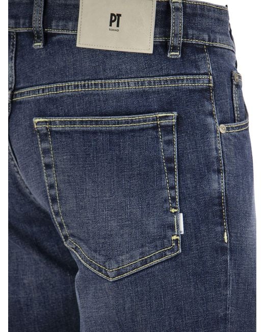 Reggae Slim Fit Jeans PT Torino de color Blue