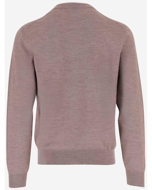 Jacob Cohen Natural Wool Blend Sweater