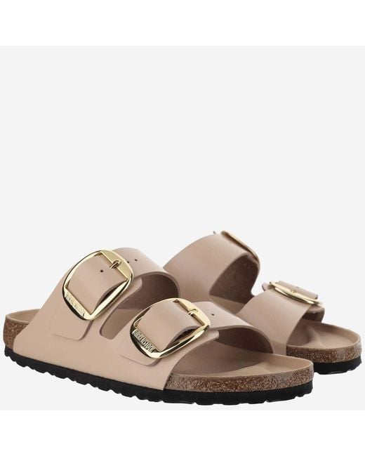 Birkenstock Natural Arizona Big Buckle Sandals