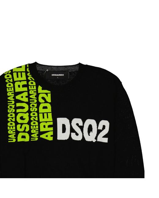 DSquared² Logo -Pullover in Black für Herren