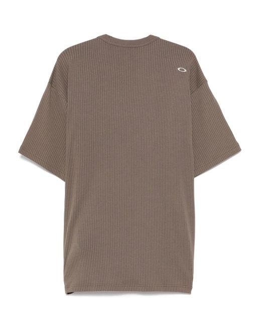 Oakley Gray Ribbed T-Shirt for men