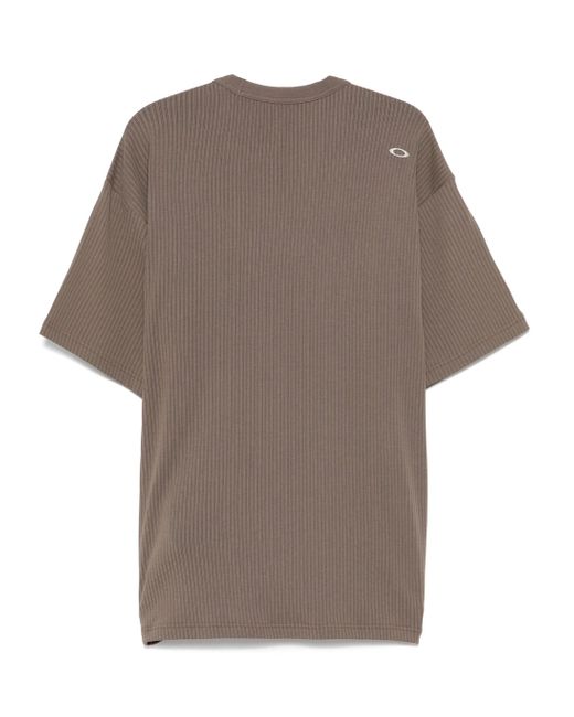 Oakley Gray Ribbed T-Shirt for men