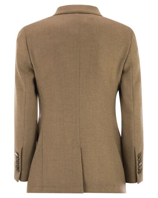 SAULINA Brown Angelica Two Button Blazer