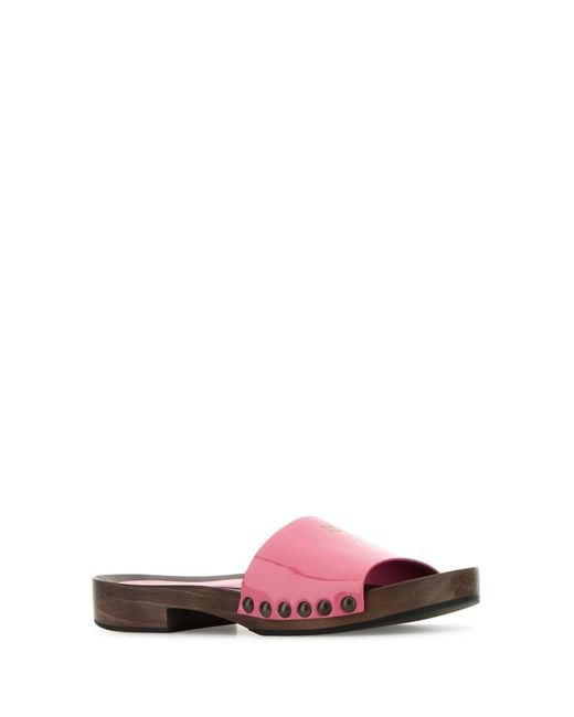 Miu Miu Multicolor Patent Leather Clogs