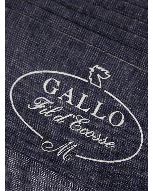 Gallo Blue Lange Baumwollsocken