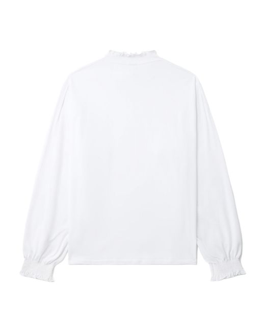 Random Identities White Ls T Shirt With Bra Logo for men
