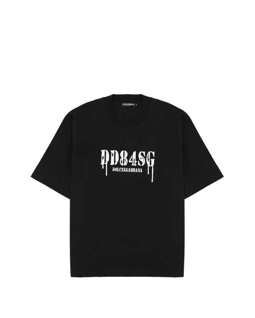 Dolce & Gabbana Black Short Sleeved T Shirt
