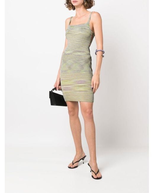 Isa Boulder Green Ripped Seams Dress for men