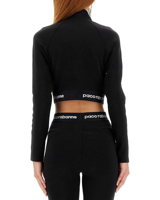 Rabanne Black Top Cropped