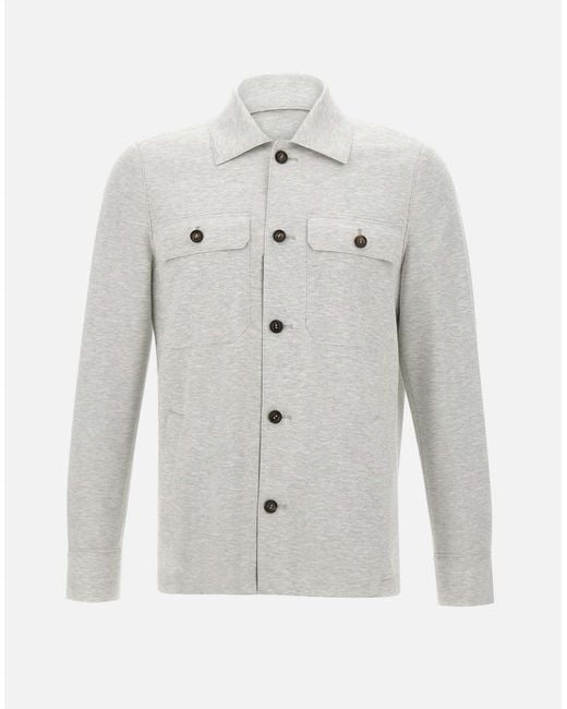 Eleventy Blue Stretch Viscose Herringbone Jacket for men
