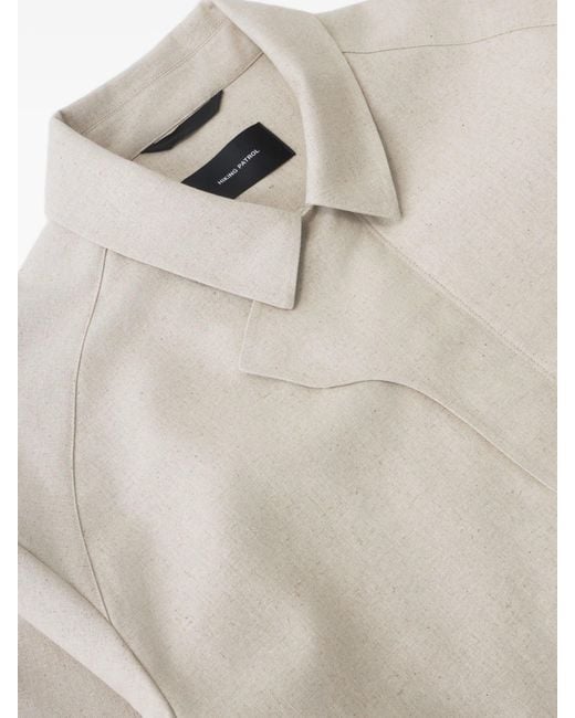 Hiking Patrol White Waypoint Linen Cotton Mixed Wp Jacket