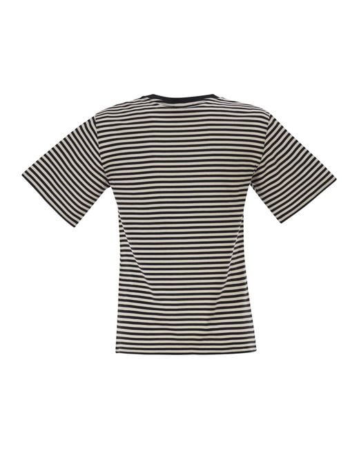 Weekend by Maxmara Black Wkdvenaco Straight Jersey T Shirt